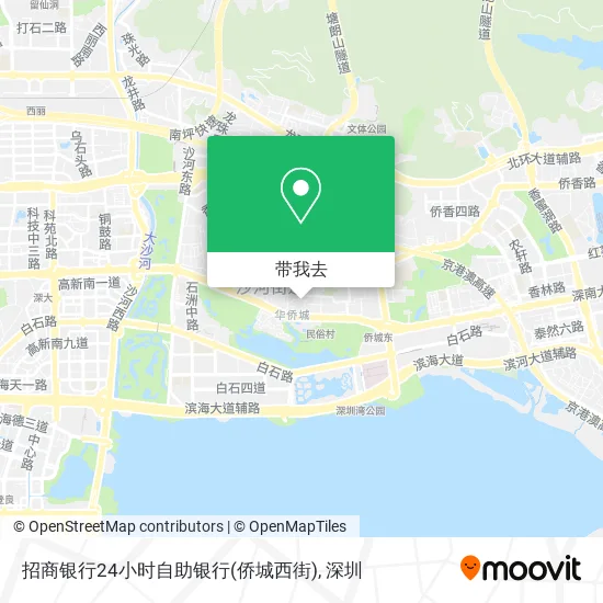 招商银行24小时自助银行(侨城西街)地图
