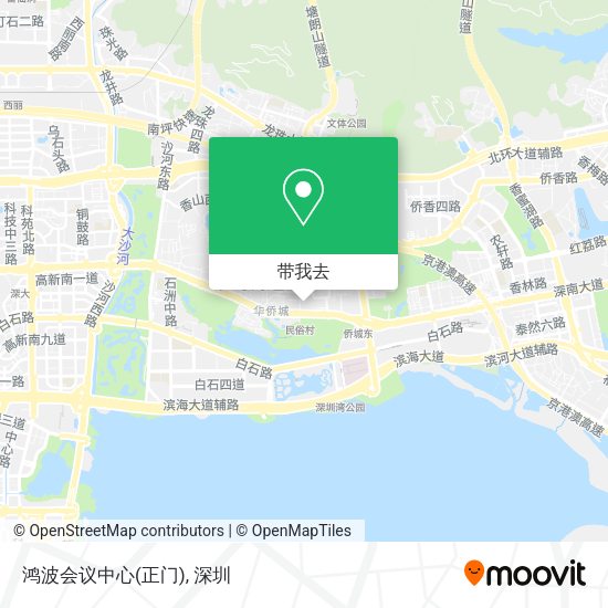 鸿波会议中心(正门)地图