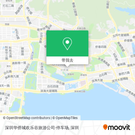 深圳华侨城欢乐谷旅游公司-停车场地图