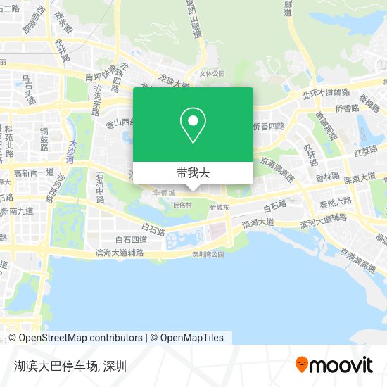 湖滨大巴停车场地图