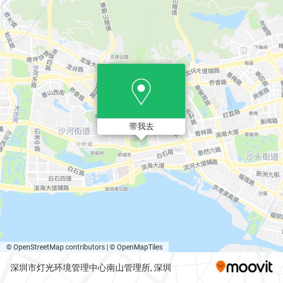 深圳市灯光环境管理中心南山管理所地图