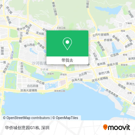 华侨城创意园G1栋地图