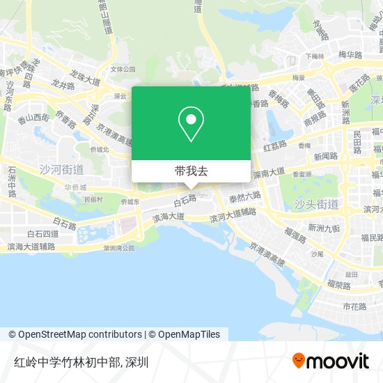 红岭中学竹林初中部地图