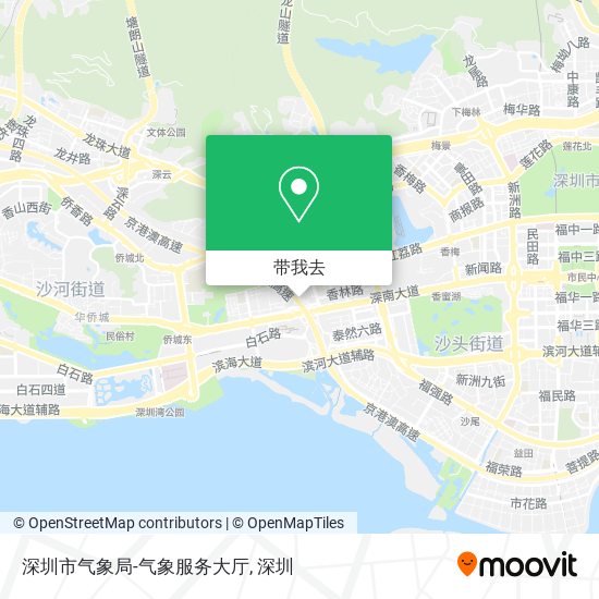 深圳市气象局-气象服务大厅地图