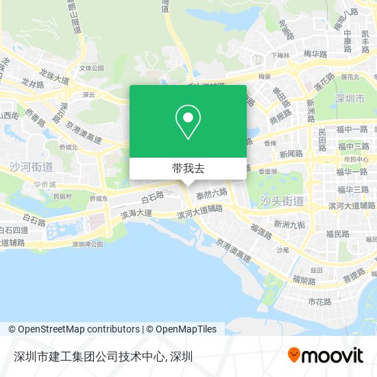 深圳市建工集团公司技术中心地图