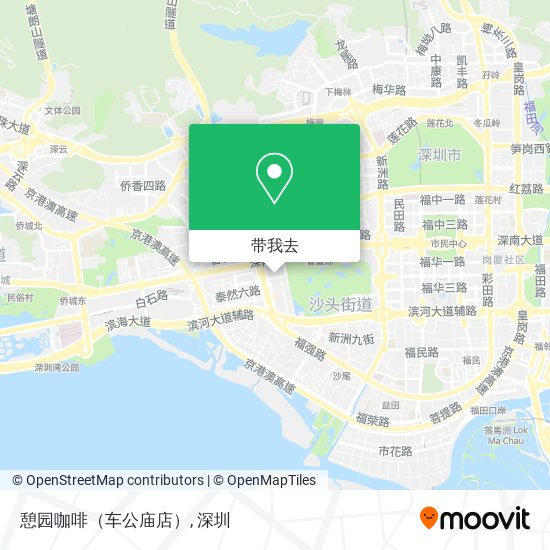 憩园咖啡（车公庙店）地图
