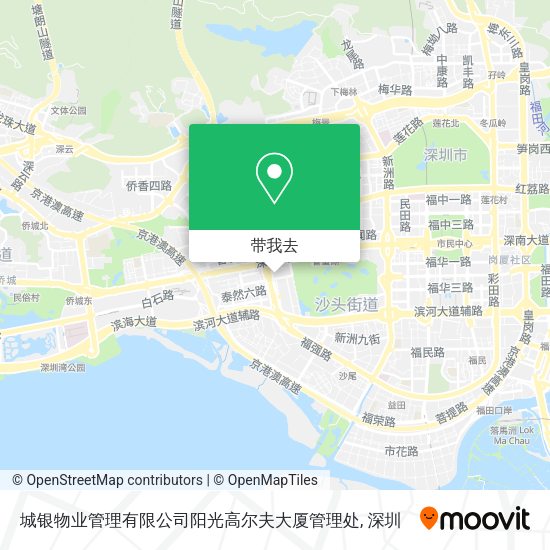 城银物业管理有限公司阳光高尔夫大厦管理处地图