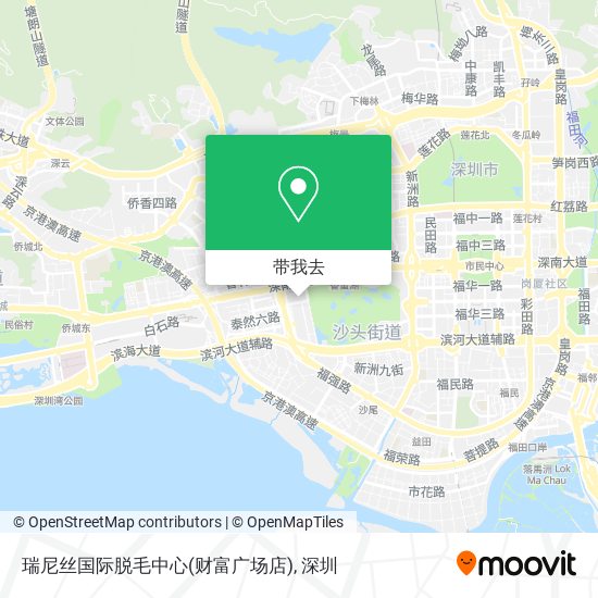 瑞尼丝国际脱毛中心(财富广场店)地图