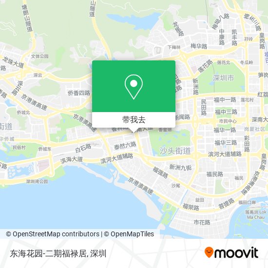 东海花园-二期福禄居地图