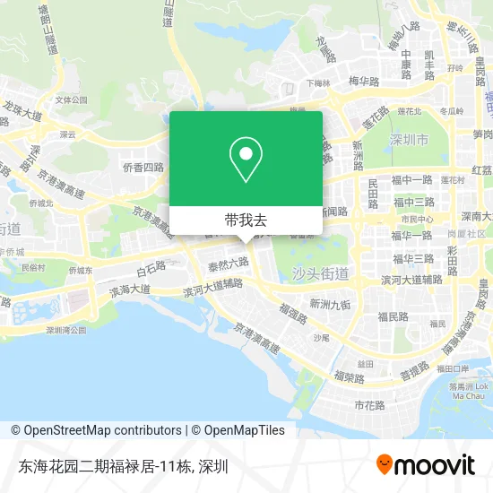 东海花园二期福禄居-11栋地图