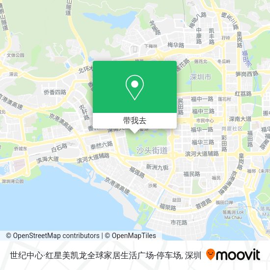 世纪中心·红星美凯龙全球家居生活广场-停车场地图
