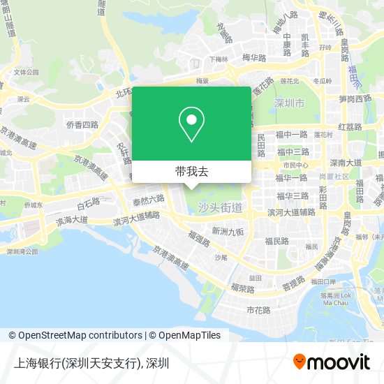 上海银行(深圳天安支行)地图