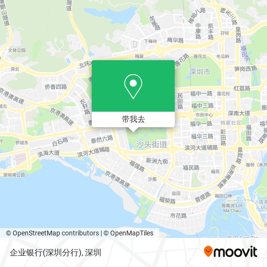 企业银行(深圳分行)地图