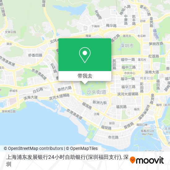上海浦东发展银行24小时自助银行(深圳福田支行)地图