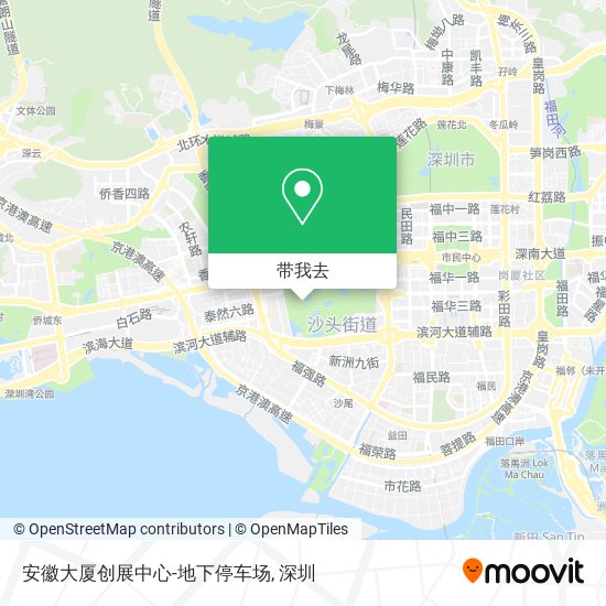 安徽大厦创展中心-地下停车场地图