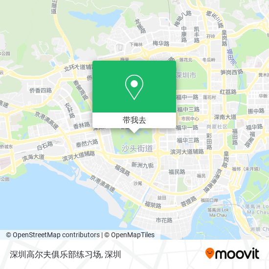 深圳高尔夫俱乐部练习场地图