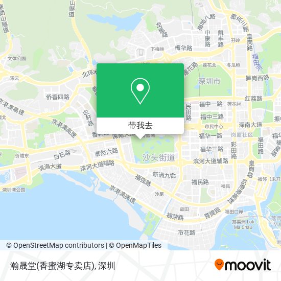 瀚晟堂(香蜜湖专卖店)地图