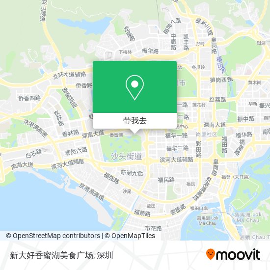 新大好香蜜湖美食广场地图