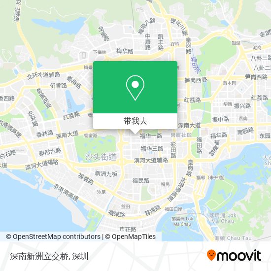 深南新洲立交桥地图