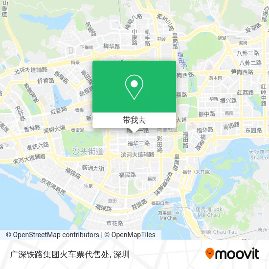 广深铁路集团火车票代售处地图