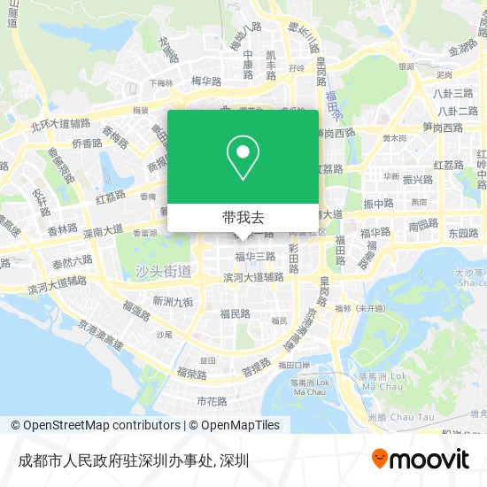 成都市人民政府驻深圳办事处地图