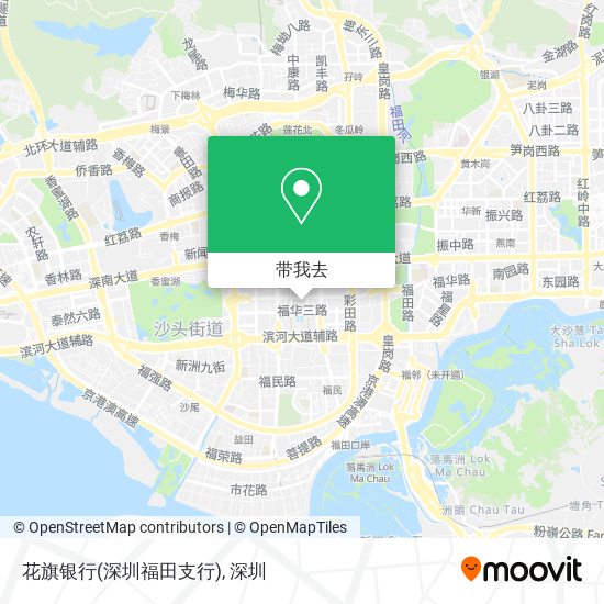 花旗银行(深圳福田支行)地图
