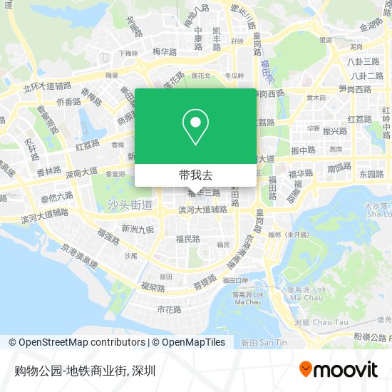 购物公园-地铁商业街地图