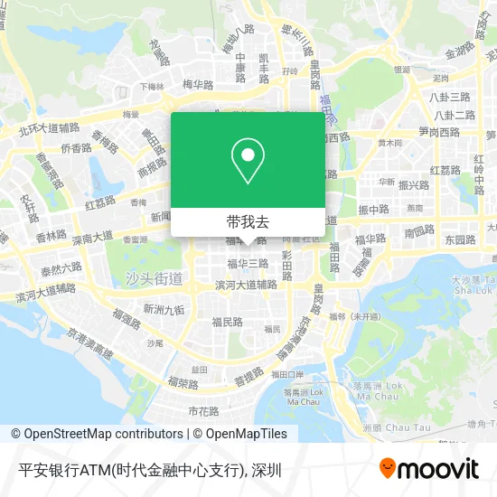 平安银行ATM(时代金融中心支行)地图
