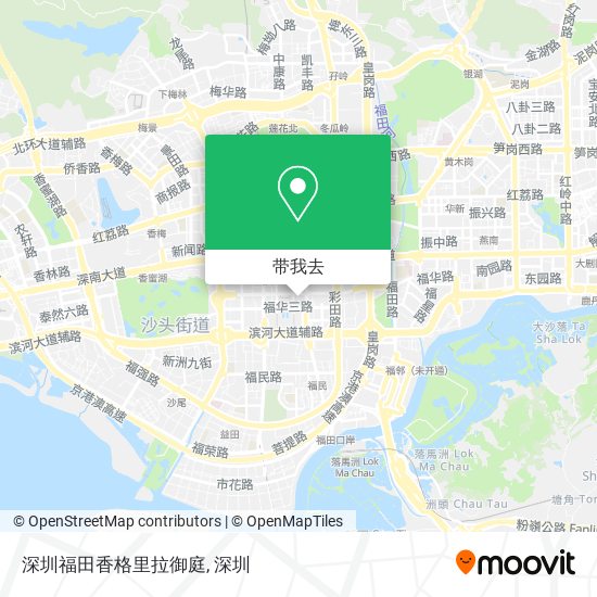 深圳福田香格里拉御庭地图