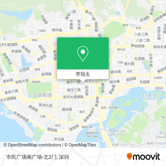 市民广场南广场-北2门地图