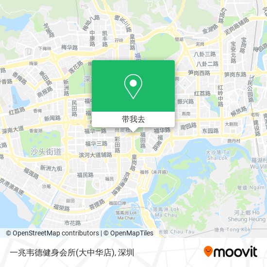 一兆韦德健身会所(大中华店)地图