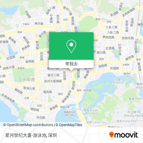 星河世纪大厦-游泳池地图