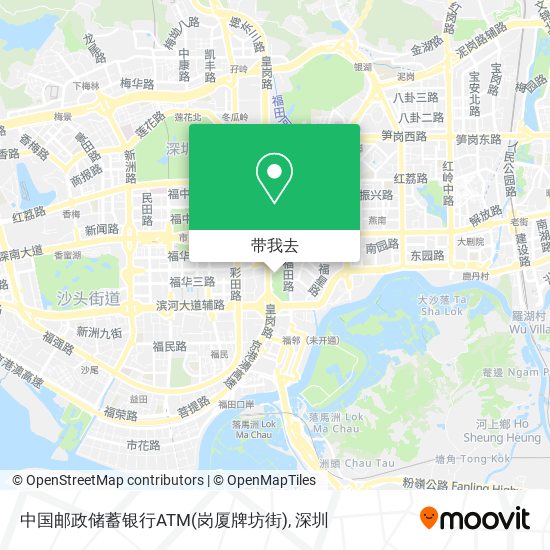中国邮政储蓄银行ATM(岗厦牌坊街)地图