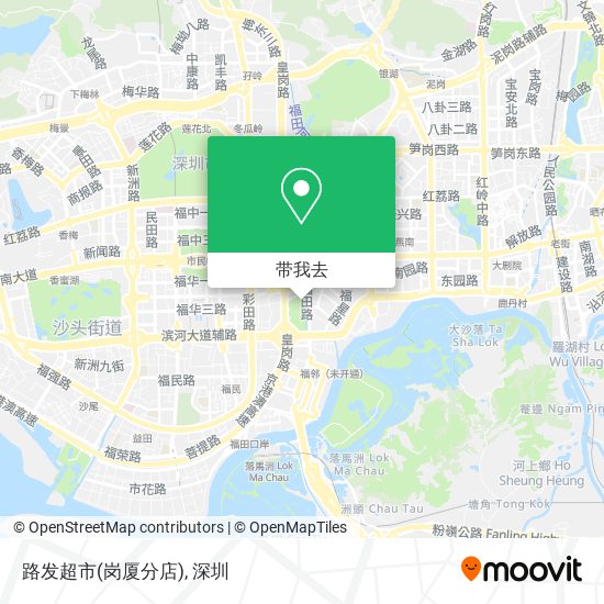 路发超市(岗厦分店)地图