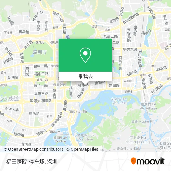 福田医院-停车场地图