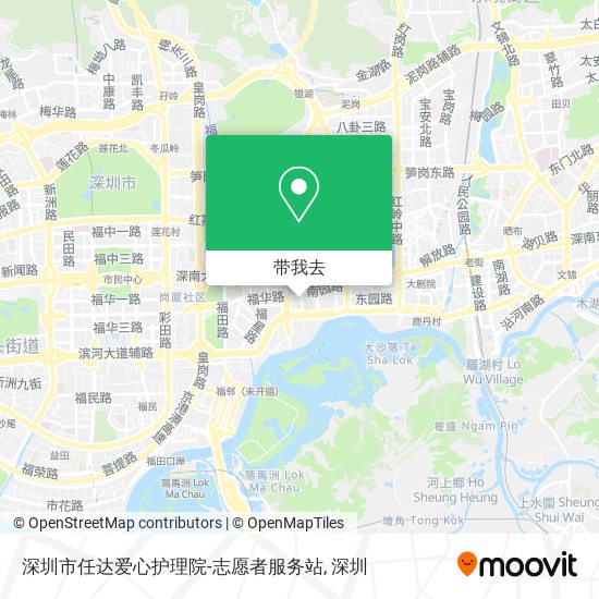 深圳市任达爱心护理院-志愿者服务站地图