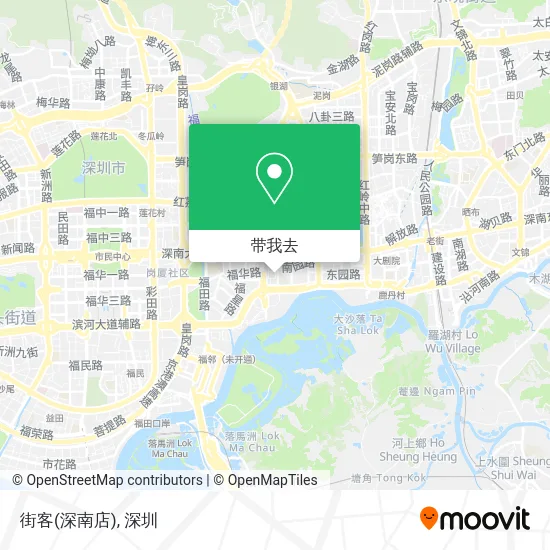 街客(深南店)地图