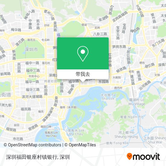 深圳福田银座村镇银行地图