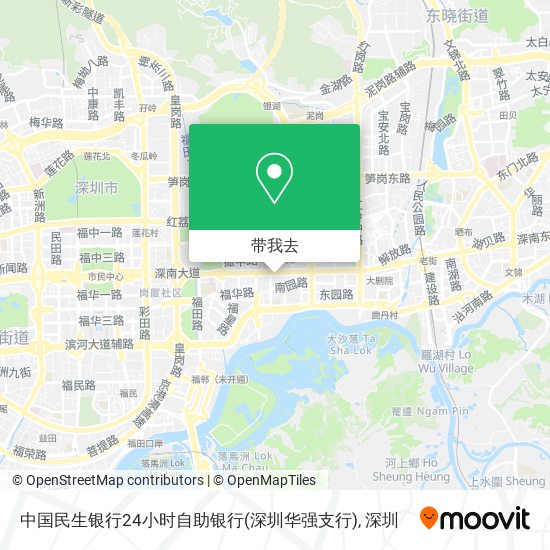 中国民生银行24小时自助银行(深圳华强支行)地图