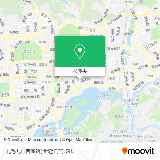 九毛九山西面馆(世纪汇店)地图