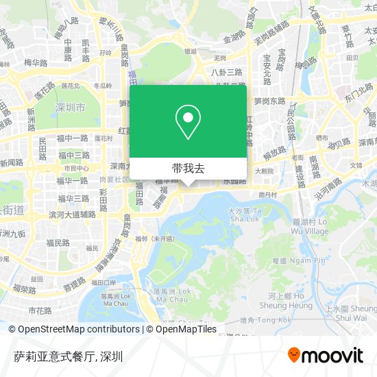 萨莉亚意式餐厅地图