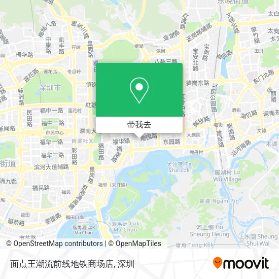 面点王潮流前线地铁商场店地图
