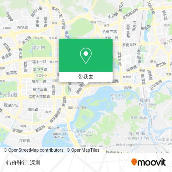 特价鞋行地图
