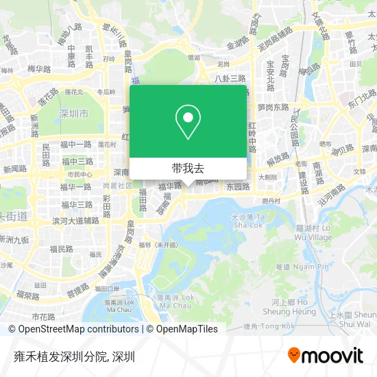 雍禾植发深圳分院地图