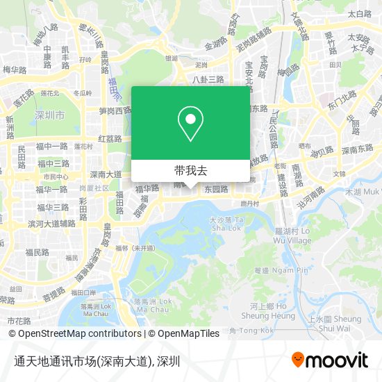 通天地通讯市场(深南大道)地图
