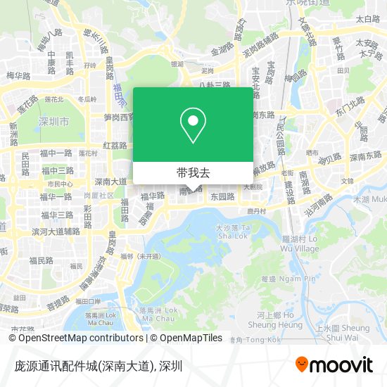 庞源通讯配件城(深南大道)地图