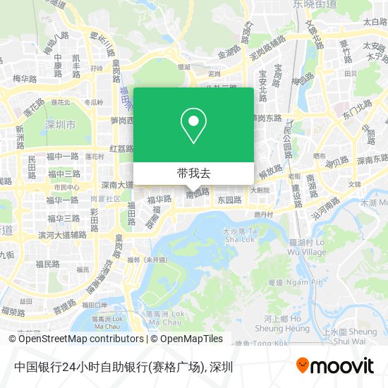 中国银行24小时自助银行(赛格广场)地图