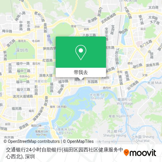 交通银行24小时自助银行(福田区园西社区健康服务中心西北)地图