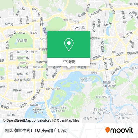 桂园潮丰牛肉店(华强南路店)地图