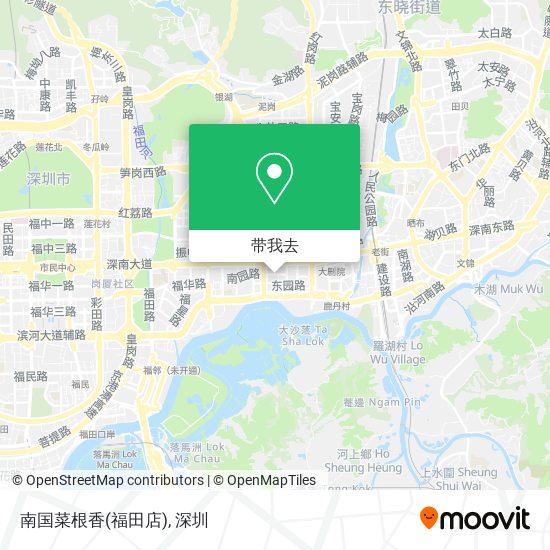 南国菜根香(福田店)地图